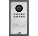 Telecom Behnke Serie 5 silber 1 Ruftaste IP Türstation Edelstahl 5-0002-IP V2A Unterputz