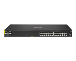 HPE Aruba 6100 24G Class4 PoE 4SFP+ - Switch - managed - 24 x 10/100/1000 + 4 x 1 Gigabit / 10 Gigabit SFP+