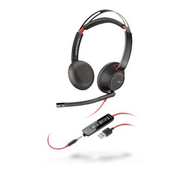 Poly Plantronics Blackwire 5220 Headset Duo USB-A 207576-201
